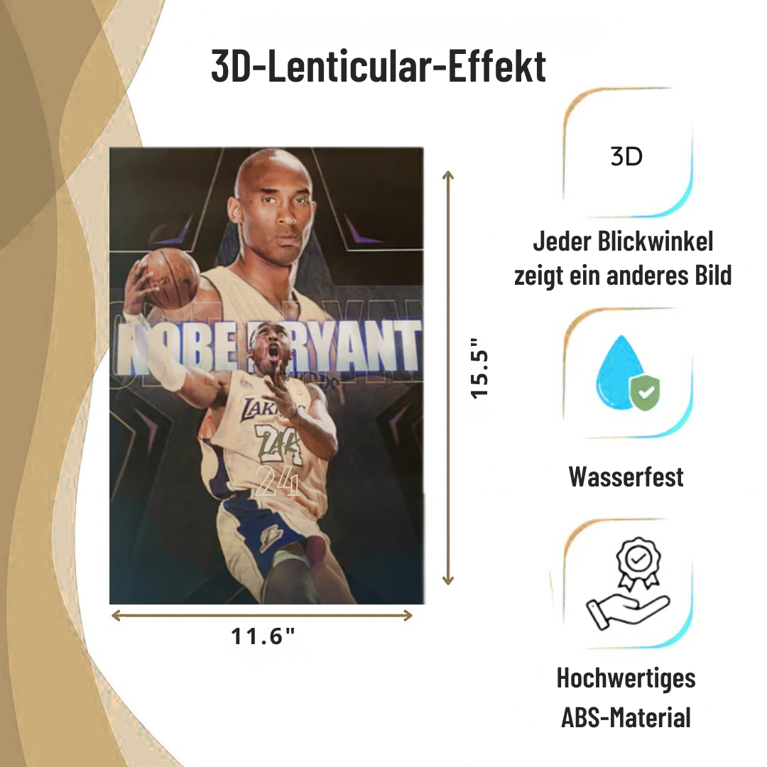 3D Lenticular Poster Basketball NBA Legenden